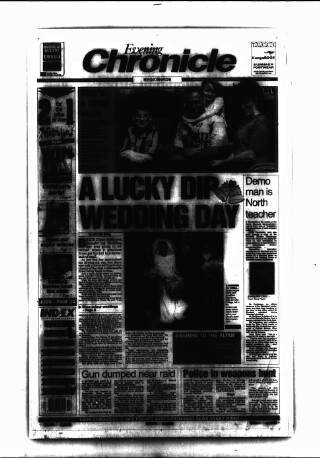 cover page of Newcastle Evening Chronicle published on April 17, 1995