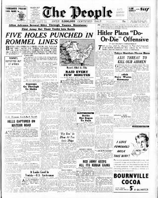 cover page of The People published on April 25, 1943