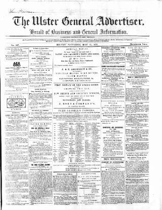 cover page of Ulster General Advertiser, Herald of Business and General Information published on May 11, 1861