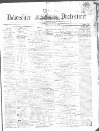 cover page of Downshire Protestant published on May 7, 1858