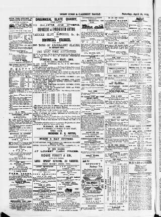 cover page of Skibbereen & West Carbery Eagle; or, South Western Advertiser published on April 25, 1868