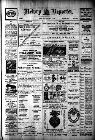 cover page of Newry Reporter published on May 5, 1897