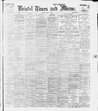 cover page of Bristol Times and Mirror published on May 7, 1915