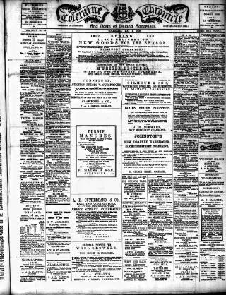 cover page of Coleraine Chronicle published on May 5, 1906