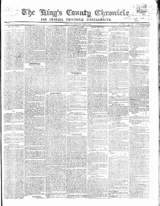 cover page of Kings County Chronicle published on May 8, 1850