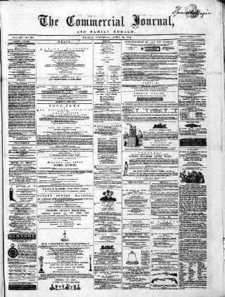 cover page of Commercial Journal published on April 26, 1862