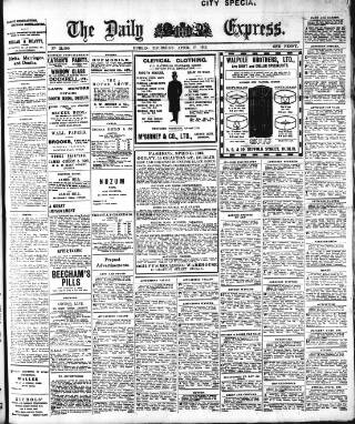 cover page of Dublin Daily Express published on April 17, 1913