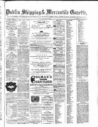 cover page of Dublin Shipping and Mercantile Gazette published on May 9, 1871