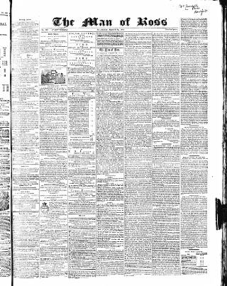 cover page of Man of Ross and General Advertiser published on March 29, 1866