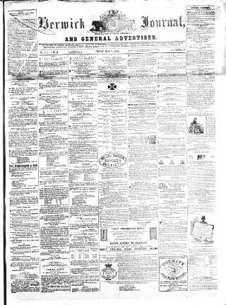 cover page of Illustrated Berwick Journal published on May 5, 1865