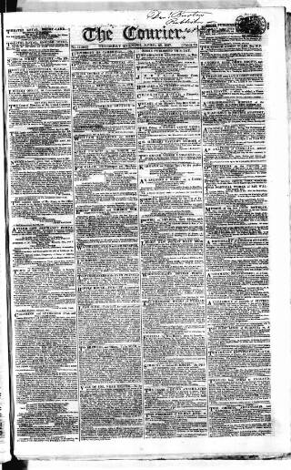 cover page of London Courier and Evening Gazette published on April 26, 1827