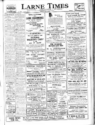 cover page of Larne Times published on May 13, 1948