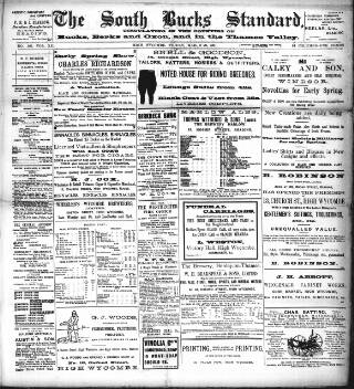 cover page of South Bucks Standard published on March 29, 1901