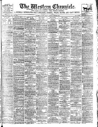cover page of Western Chronicle published on April 19, 1901