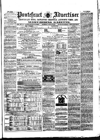 cover page of Pontefract Advertiser published on April 26, 1873