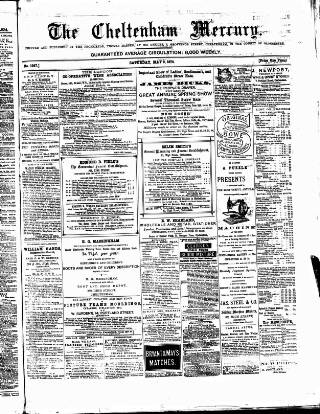 cover page of Cheltenham Mercury published on May 9, 1874