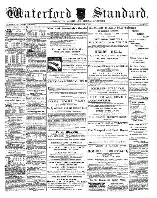cover page of Waterford Standard published on May 6, 1899