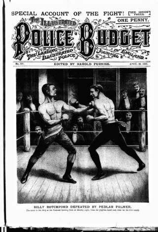cover page of Illustrated Police Budget published on April 22, 1899