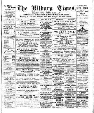 cover page of Kilburn Times published on April 26, 1901