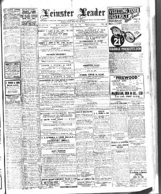 cover page of Leinster Leader published on April 25, 1942