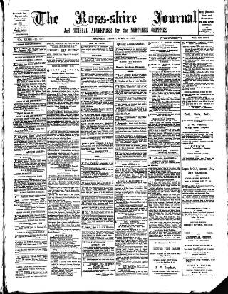 cover page of Ross-shire Journal published on April 26, 1907