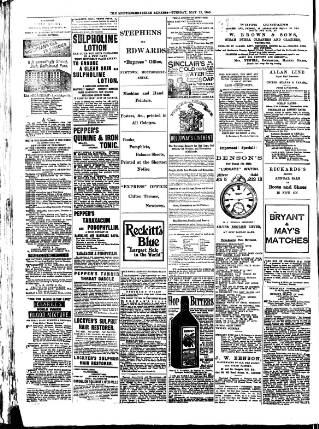 cover page of Montgomeryshire Express published on May 12, 1885