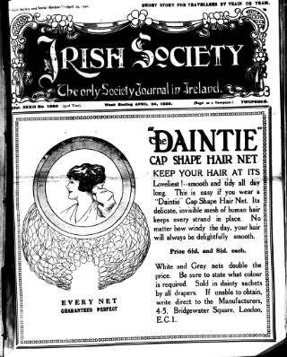 cover page of Irish Society (Dublin) published on April 24, 1920