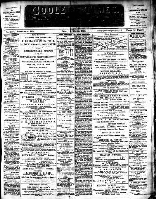 cover page of Goole Times published on April 3, 1896