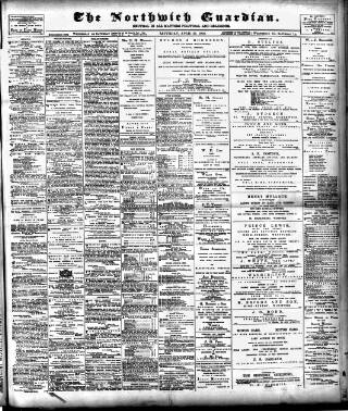cover page of Northwich Guardian published on April 25, 1903