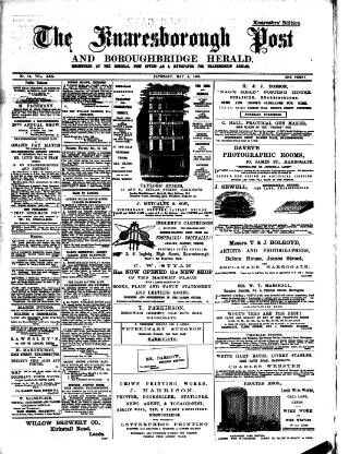 cover page of Knaresborough Post published on May 4, 1889