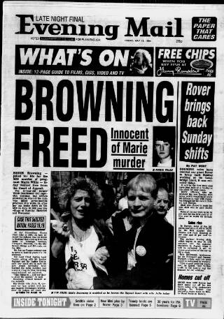 cover page of Birmingham Mail published on May 13, 1994