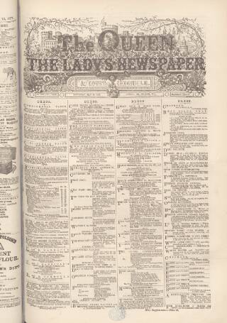 cover page of The Queen published on May 20, 1871