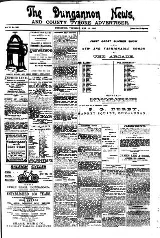 cover page of Dungannon News published on May 19, 1904