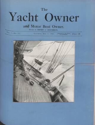 cover page of Yacht Owner and Motor Boat Owner published on May 17, 1924