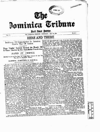cover page of Dominica Tribune published on May 19, 1934