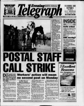 cover page of Derby Daily Telegraph published on April 23, 1999