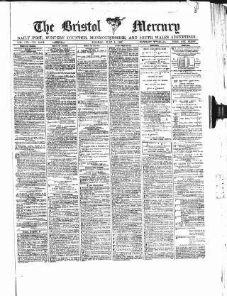 cover page of Bristol Mercury published on July 1, 1889