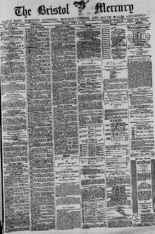 cover page of Bristol Mercury published on April 18, 1890