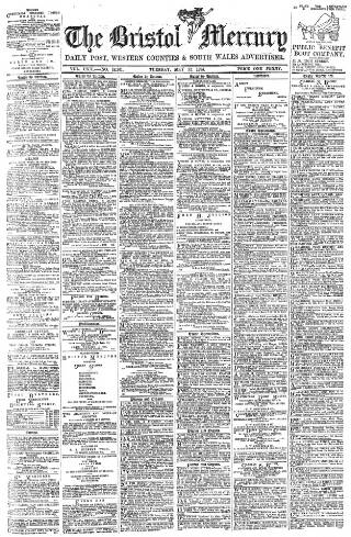 cover page of Bristol Mercury published on May 22, 1894