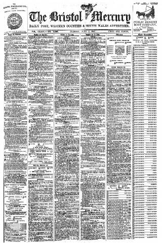 cover page of Bristol Mercury published on June 2, 1896