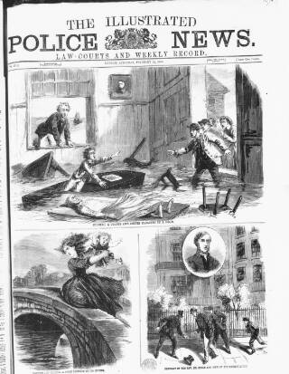 cover page of Illustrated Police News published on February 22, 1868