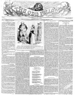 cover page of The Odd Fellow published on June 18, 1842