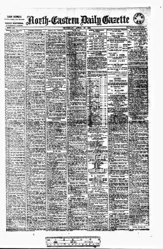 cover page of Daily Gazette for Middlesbrough published on April 27, 1911