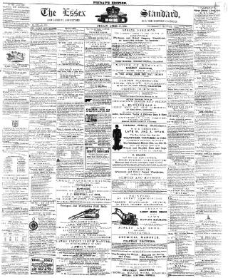 cover page of Essex Standard published on April 27, 1860