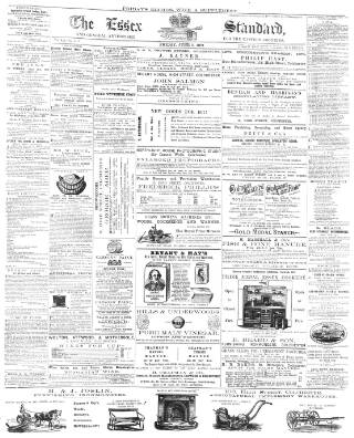 cover page of Essex Standard published on June 2, 1871