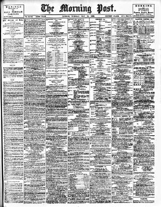 cover page of Morning Post published on May 18, 1909