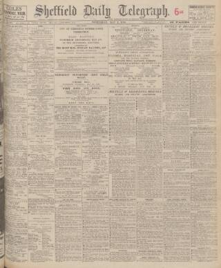 cover page of Sheffield Daily Telegraph published on May 7, 1930
