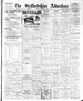 cover page of Staffordshire Advertiser published on April 26, 1941