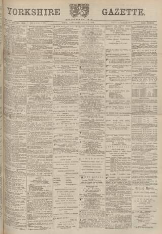 cover page of Yorkshire Gazette published on June 2, 1894