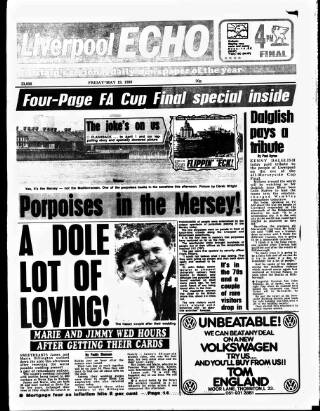 cover page of Liverpool Echo published on May 19, 1989